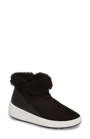 Women's Ecco Ukiuk Genuine Shearling Boot -5.5us / 36eu - Black