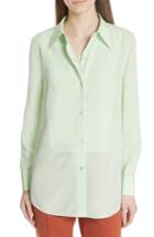 Women's Tory Burch Janet Silk Top - Green