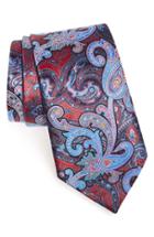 Men's Ermenegildo Zegna Paisley Silk Tie, Size - Pink