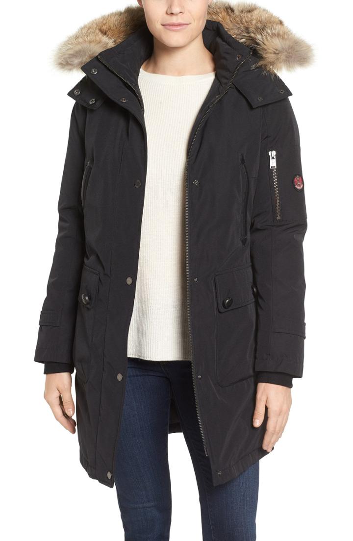 Women's Pendleton Jackson Hooded Down Parka With Genuine Raccoon Fur Trim