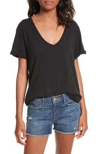 Women's Frame V-neck Tee - Black