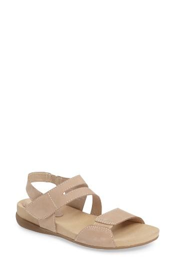 Women's David Tate Squish Sandal .5 N - Beige