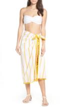 Women's Red Carter Pompom Sarong, Size - Yellow