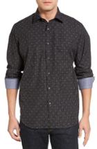 Men's Bugatchi Classic Fit Dobby Grid Sport Shirt