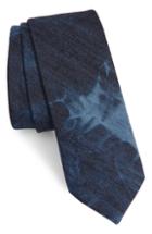 Men's 1901 Meggeit Solid Cotton Tie, Size - Blue
