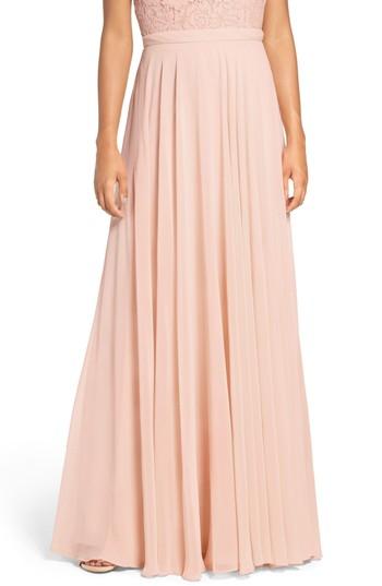 Women's Jenny Yoo Hampton Long A-line Chiffon Skirt