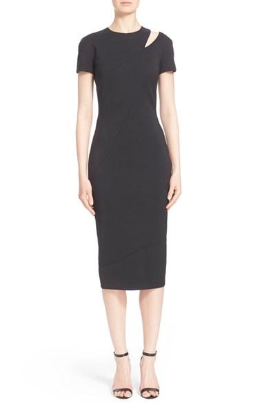 Women's Victoria Beckham Cutout Midi Sheath Dress