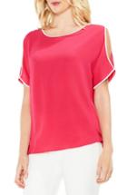 Women's Vince Camuto Cold Shoulder Top, Size - Pink