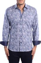 Men's Bertigo Abstract Paisley Modern Fit Sport Shirt