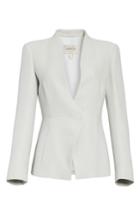 Women's Armani Collezioni Asymmetrical Cady Jacket Us / 52 It - Grey