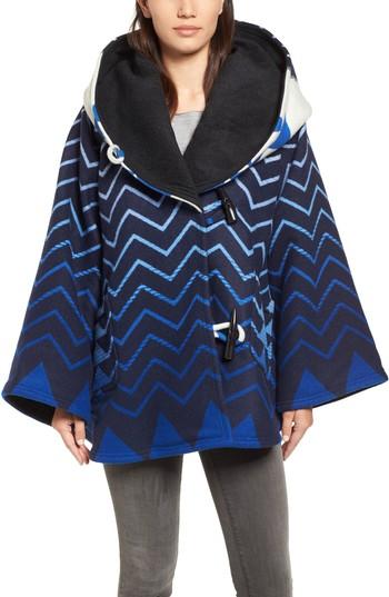 Women's Lindsey Thornburg X Pendleton Wool Blend Hooded Cape, Size - White