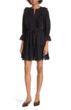 Women's La Vie Rebecca Taylor Satin Stripe Dress - Black