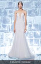 Women's Ines By Ines Di Santo Ivy Illusion Bodice Chantilly Lace Mermaid Gown, Size In Store Only - Ivory