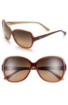 Women's Maui Jim Maile 60mm Polarizedplus Sunglasses - Tortoise/ Ivory