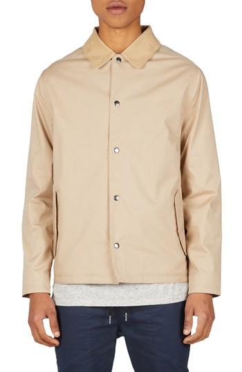 Men's Zanerobe Coach's Jacket - Ivory