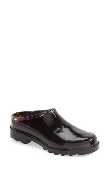 Women's Sakroots Print Rain Clog M - Black