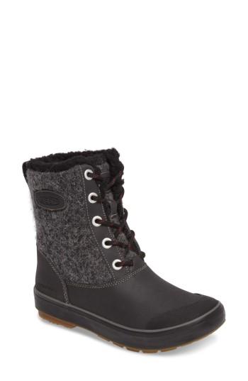 Women's Keen 'elsa' Waterproof Boot M - Black