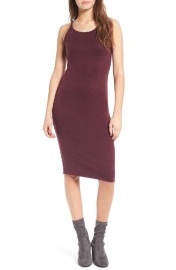 Women's Leith Melange Body-con Dress - Burgundy