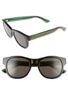 Men's Gucci Pop Web 52mm Sunglasses - Black Polar Grey Lens