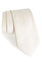Men's Canali Solid Satin Silk Tie