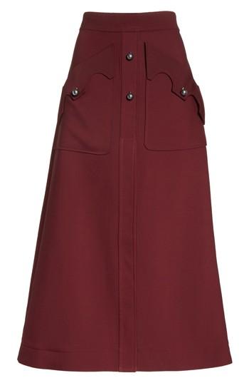 Women's Ellery Professor Patch Pocket Midi Skirt