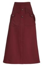 Women's Ellery Professor Patch Pocket Midi Skirt