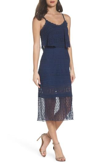 Women's Foxiedox Ellie Lace Midi Dress - Blue