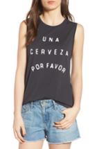 Women's South Parade Whitney - Una Cerveza Por Favor Tank - Black