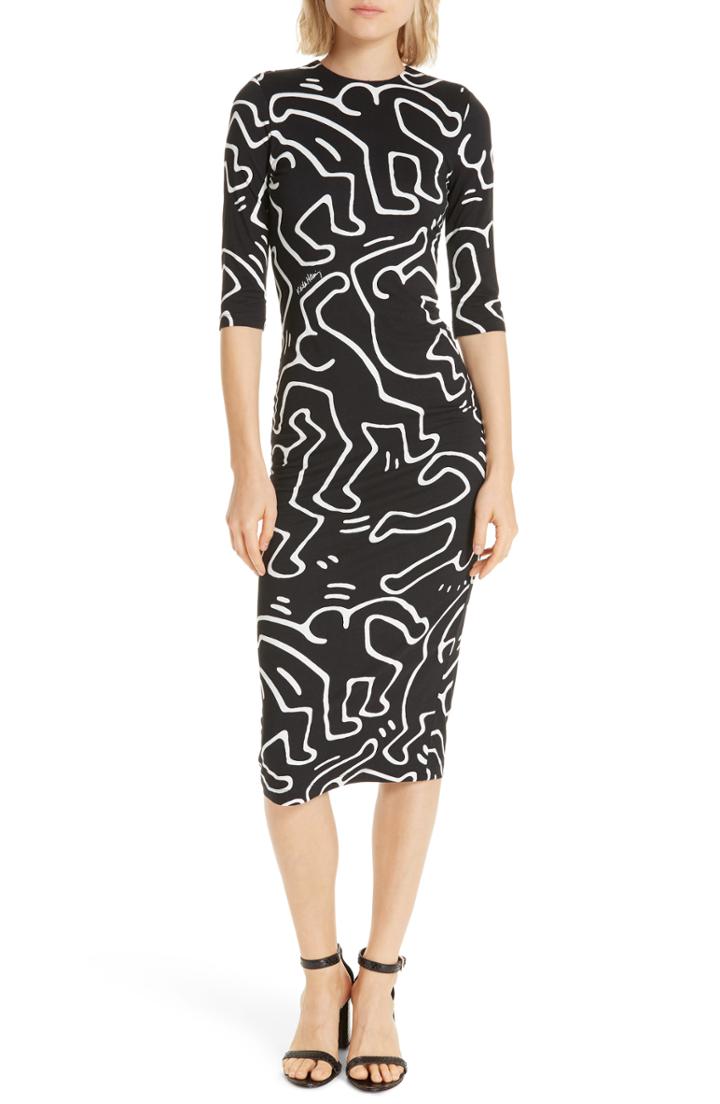 Women's Julia Jordan Tie Front Chiffon Dress - Black