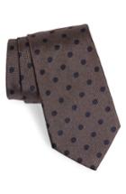 Men's Michael Bastian Dot Silk Tie, Size - Beige