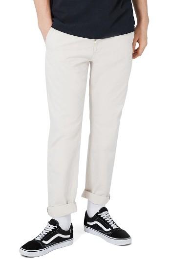 Men's Topman Standard Fit Chinos X 30 - White
