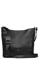 Shinola Small Relaxed Leather Hobo Bag - Black