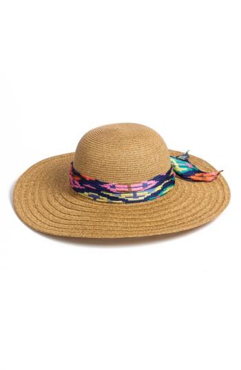 Women's Nordstrom Floppy Straw Hat - Brown