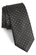 Men's Nordstrom Men's Shop Magic Martinis Silk Tie, Size - Black