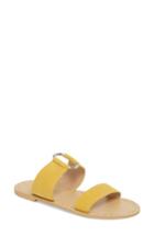 Women's Topshop Hooray Ring Slide Sandal .5us / 37eu - Yellow