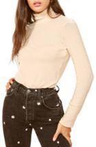 Women's Reformation Billy Mock Neck Top - Ivory