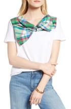 Women's 1901 Woven Bow Tee, Size - White