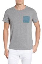 Men's Jason Scott Blue Square T-shirt, Size - Grey