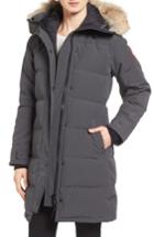 Women's Canada Goose Shelburne Genuine Coyote Fur Trim Down Parka (10-12) - Grey