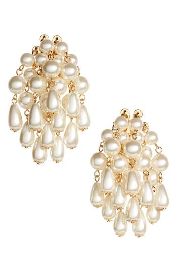 Women's Lele Sadoughi Imitation Pearl Cluster Earrings