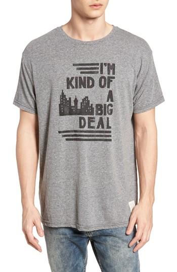 Men's Retro Brand I'm Kind Of A Big Deal Graphic T-shirt - Grey