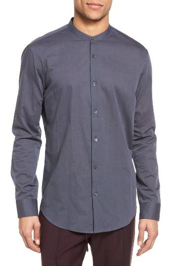 Men's Vince Trim Fit Band Collar Sport Shirt