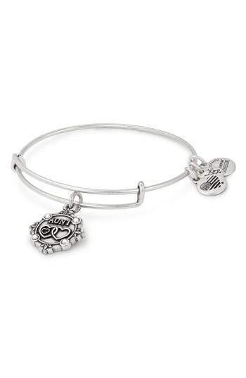 Women's Alex And Ani Because I Love You Aunt Charm Bangle
