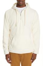 Men's Ovadia & Sons Coze Fleece Quarter Zip Hoodie - White