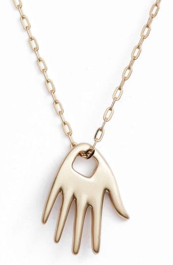 Women's Tory Burch Surreal Hand Pendant Necklace