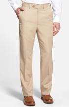 Men's Berle Self Sizer Waist Flat Front Trousers