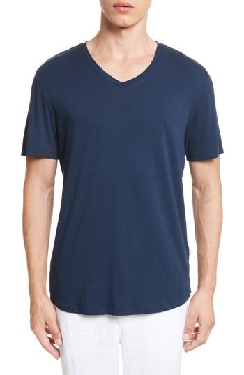 Men's Onia Joey V-neck T-shirt - Blue
