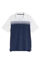 Men's Bobby Jones Xh20 Luna Colorblock Pique Polo - White