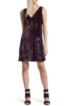 Women's French Connection Theresa Velvet Shift Dress - Purple