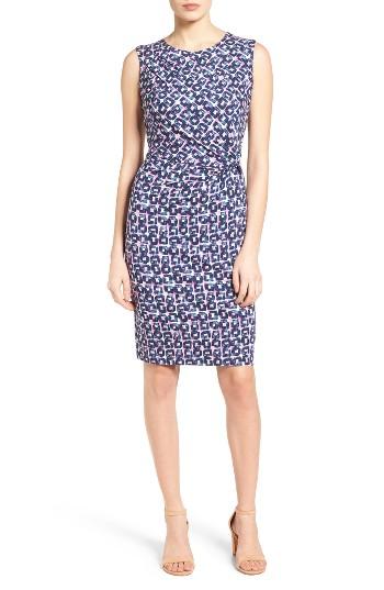 Women's Nic+zoe Groundwork Twist Print Sheath Dress